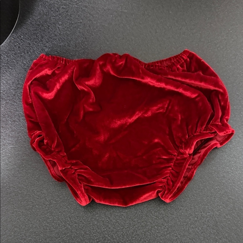 Bonnie Jean Scarlet Velvet Diaper Cover
